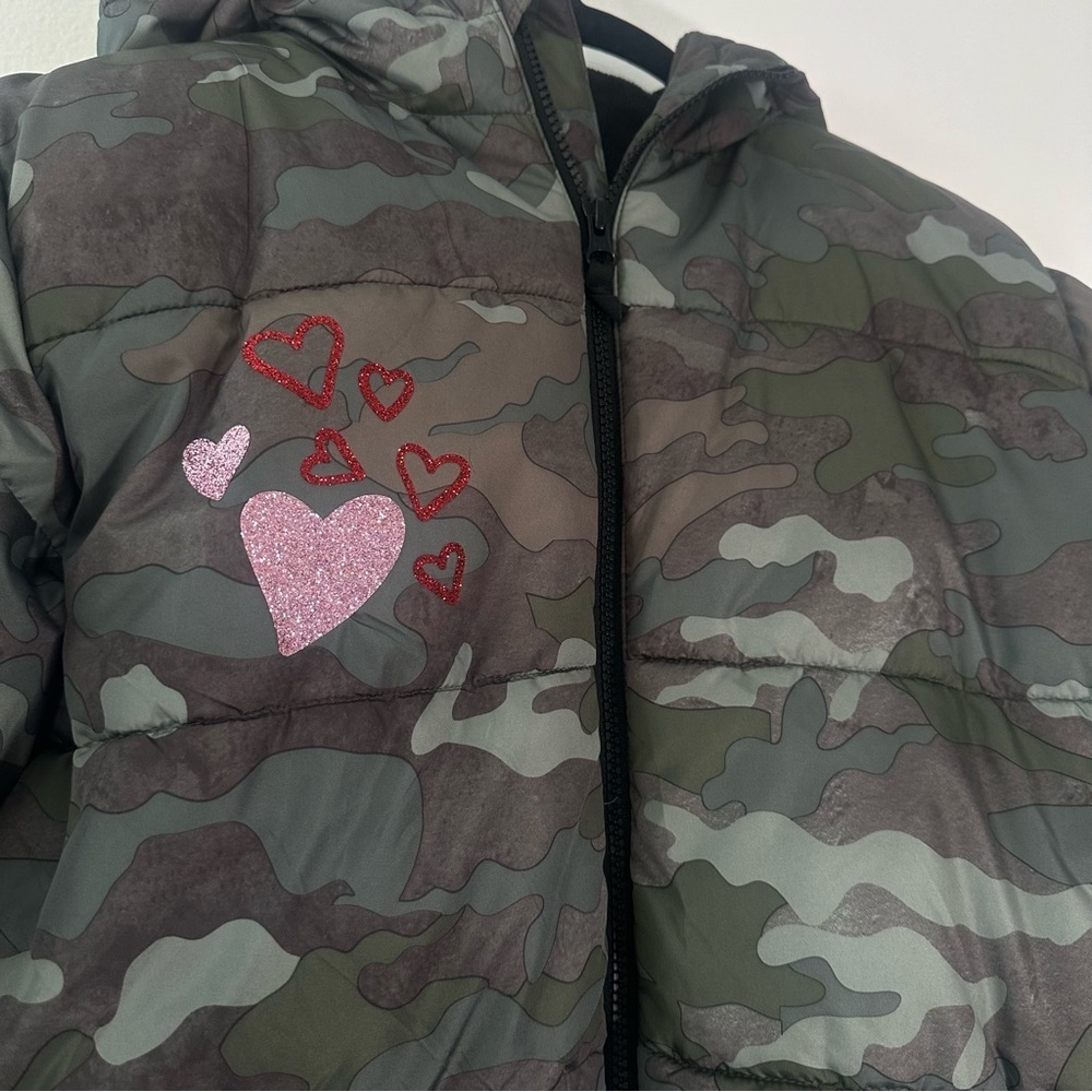 Swiss Tech 100 % Polyester Camouflage Puffer Jacket Girl / Teen Size XXL (18) - Picture 3 of 7